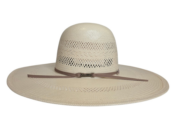 AMERICAN HAT COMPANY OPEN CROWN 4 1/4" DOUBLE VENT - HAT STRAWS  - 8100
