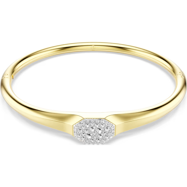 SWAROVSKI DEXTERA BANGLE ROUND CUT GOLD - ACCESSORIES JEWELRY BRACELET - 5724597