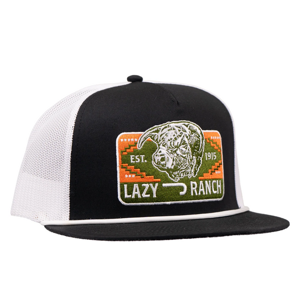 LAZY J RANCH WEAR BLACK & WHITE PRESIDIO CLASSIC - HATS CAP  - BLKWHT4-PRES