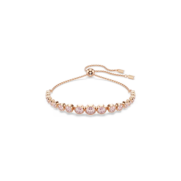 SWAROVSKI IMBER PINK ROSE GOLD ROUND - ACCESSORIES JEWELRY BRACELET - 5718204