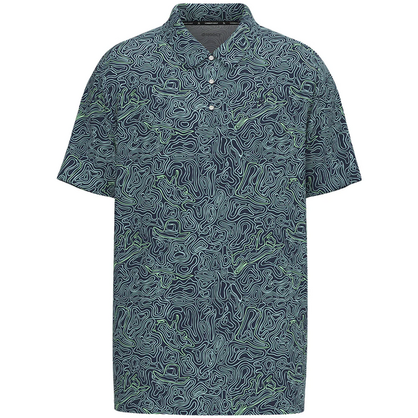 HOOEY INKWELL CLOUD BLUE HEMLOCK - MENS POLO  - HP2602NVBL