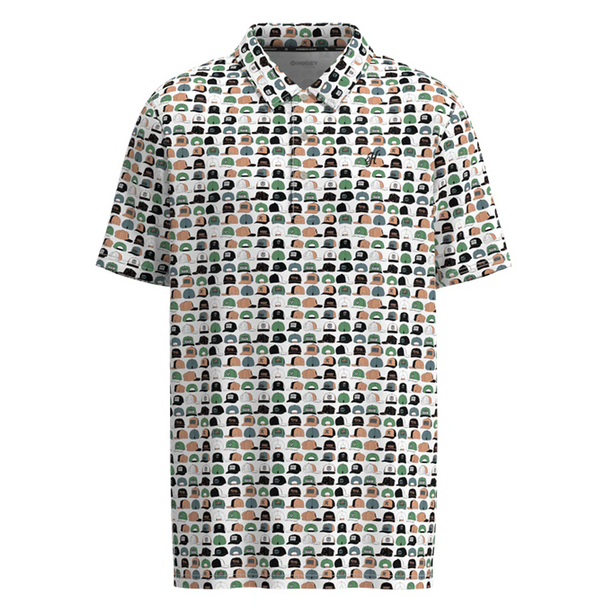 HOOEY WEEKENDER MULTI HOOEY HATS - MENS POLO  - HP2601PRWH