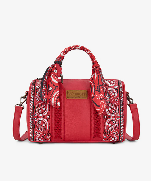 MONTANA WEST DESERT RED PAISLEY BOSTON - LADIES PURSES  - WG331-9012RD