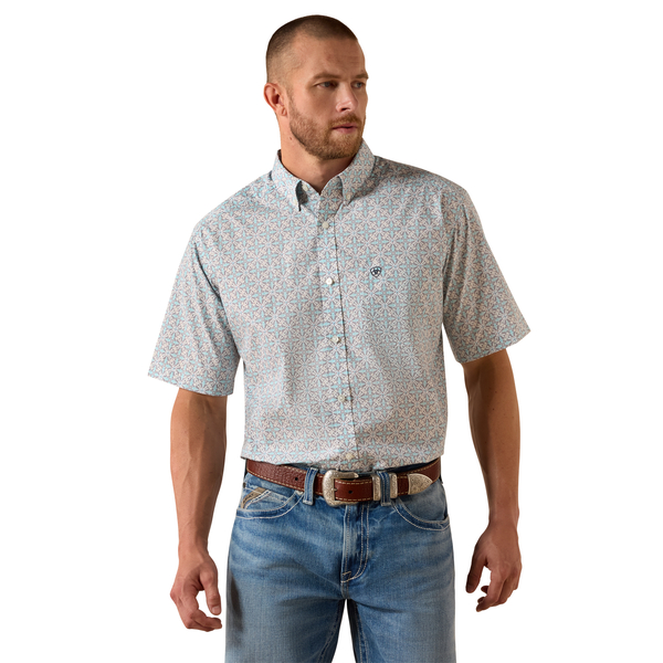 ARIAT BLUE ELIXIR SOUTHWEST PRINT - MENS SHIRT  - 10071730