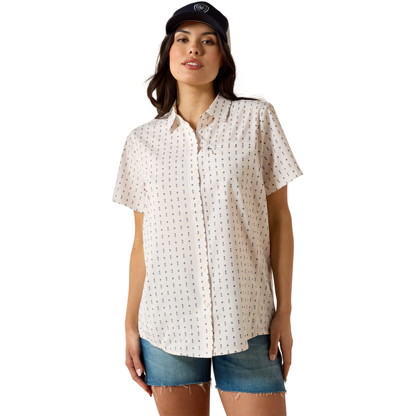 ARIAT VENTEK MEADOW DOT PRINT - LADIES SHIRT  - 10071147
