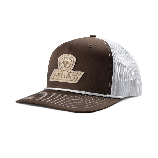 ARIAT CALF HAIR PATCH BROWN - HATS CAP  - A300095202