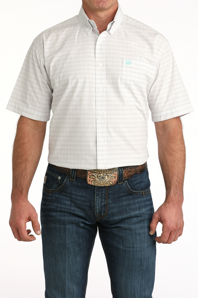 CINCH WHITE CLASSIC FIT PLAID - MENS SHIRT  - MTW1111510