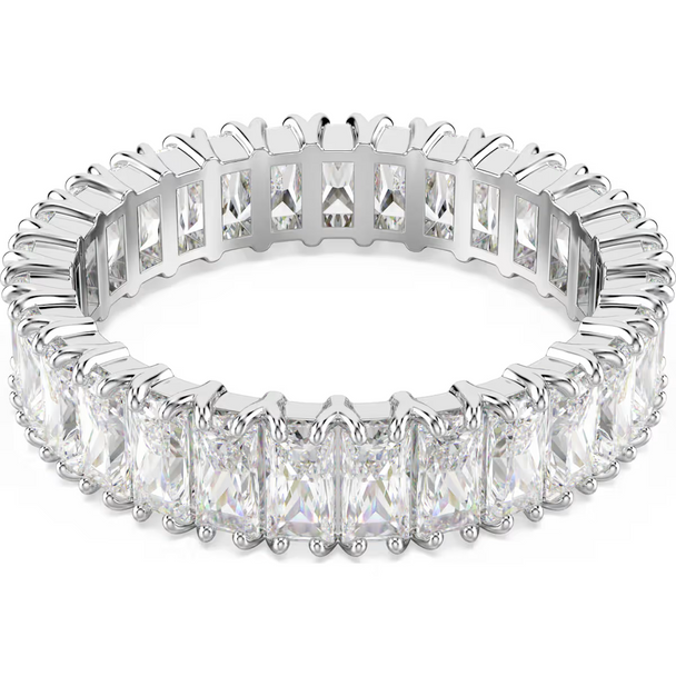 SWAROVSKI MATRIX BAGUETTE SILVER WHITE - ACCESSORIES JEWELRY RING - 571433