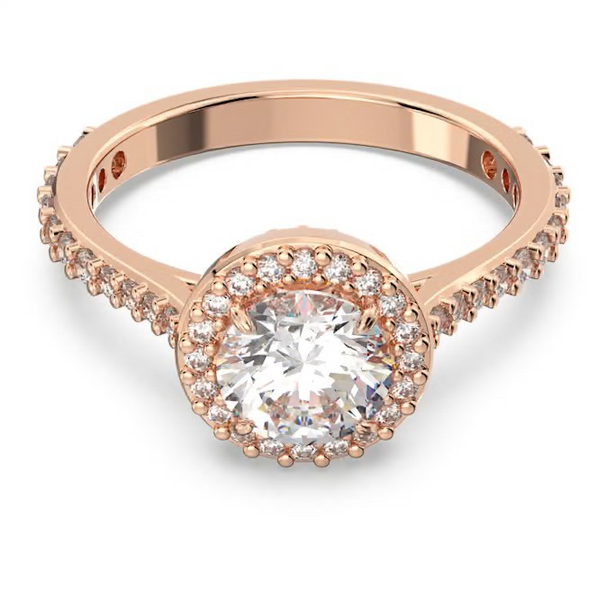 SWAROVSKI UNA ANGELIC PAVE ROSE GOLD - ACCESSORIES JEWELRY RING - 564264