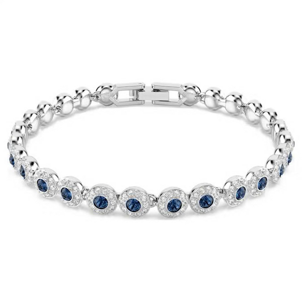 SWAROVSKI UNA ANGELIC ROUND SILVER BLUE - ACCESSORIES JEWELRY BRACELET - 5733401