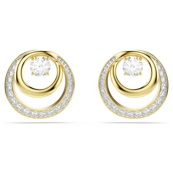 SWAROVSKI HYPERBOLA STUD GOLD PAVE - ACCESSORIES JEWELRY EARRINGS - 5747824