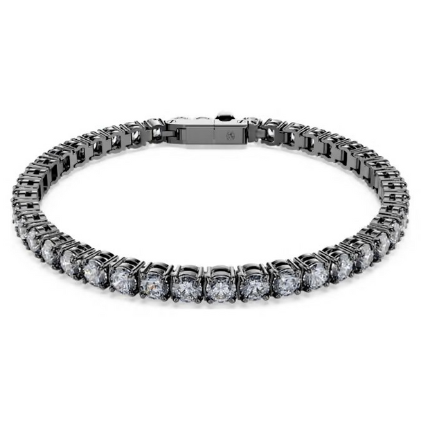 SWAROVSKI MATRIX TENNIS GRAY SILVER - ACCESSORIES JEWELRY BRACELET - 569392