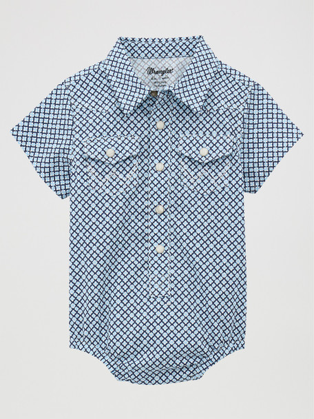 WRANGLER BABY BOY BLUE PRINT - KIDS BOYS SHIRT - 112378884