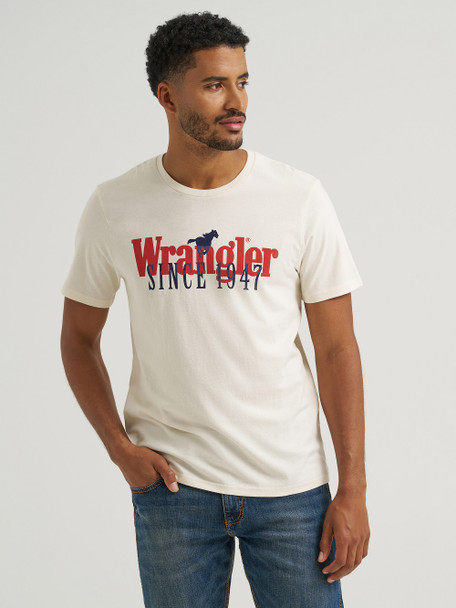 WRANGLER SINCE 1947 GRAPHIC EGRET - MENS TEE  - 112375735