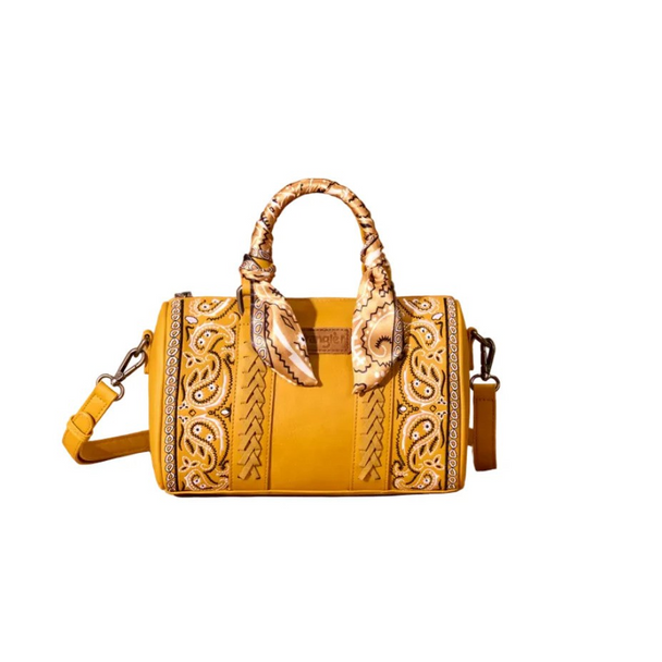 MONTANA WEST DESERT YELLOW PAISLEY BOSTON - LADIES PURSES  - WG331-9012YL