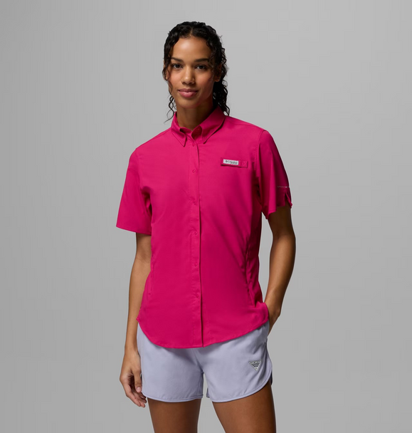 COLUMBIA PFG TAMIAMI II GUAVA PINK - LADIES SHIRT  - 1275711656