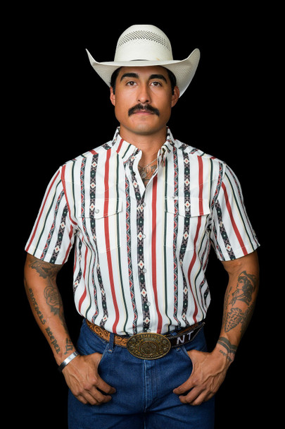 FERREL THE POST IN GREEN STRIPE - MENS SHIRT  - FPS1026030