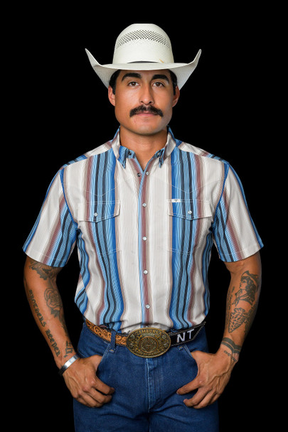 FERREL THE HARRISON CREAM STRIPE - MENS SHIRT  - FPS1026037