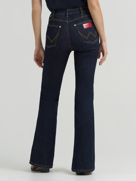 WRANGLER LAINEY WILSON FLARE RED PATCH - LADIES JEANS  - 112380510
