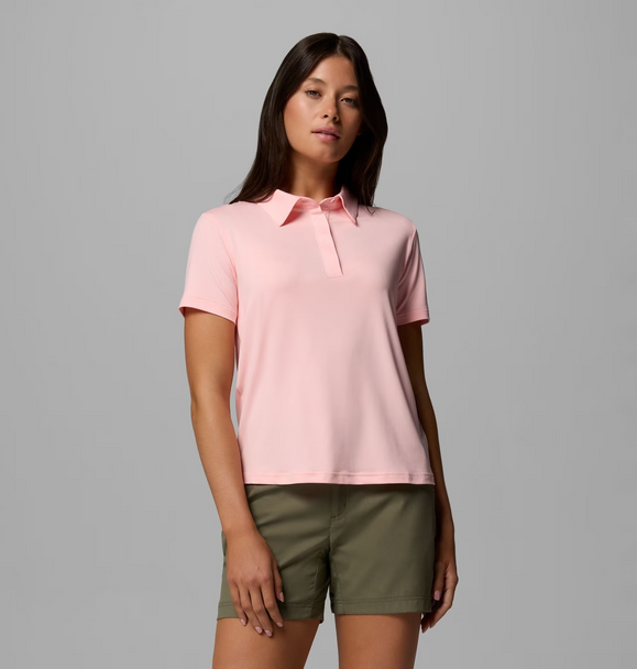 COLUMBIA PARSONS POINT PINK SAND - LADIES POLO  - 2155421669