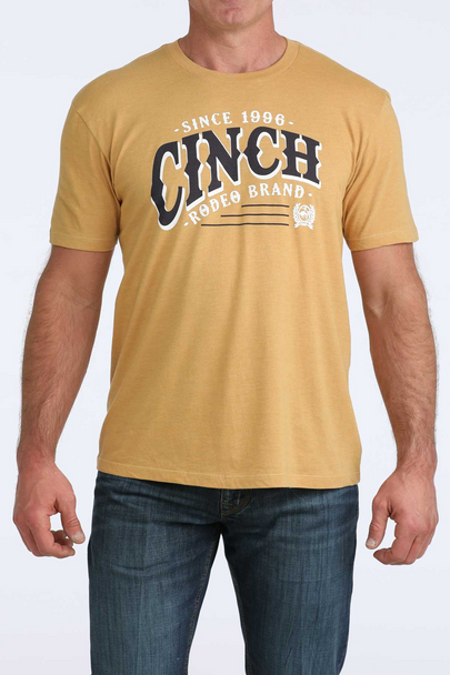 CINCH RODEO BRAND GOLD - MENS TEE  - MTT1690720