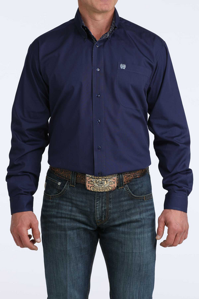 CINCH ROYAL BLUE SOLID - MENS SHIRT  - MTW1106074
