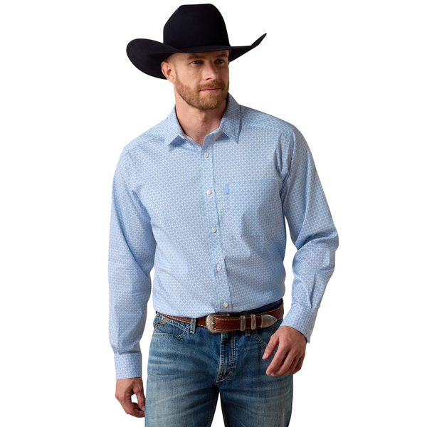 ARIAT BLISSFUL BLUE MEDALLION PRINT - MENS SHIRT  - 10071589