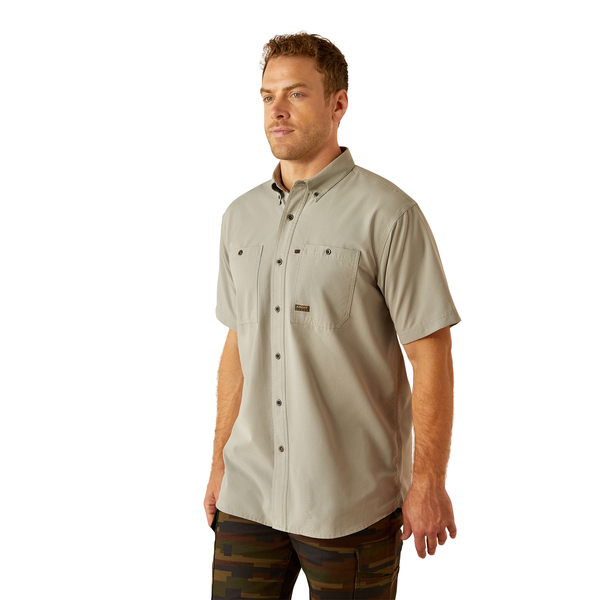 ARIAT REBAR 360 AIRFLOW WILD DOVE - MENS SHIRT  - 10054878
