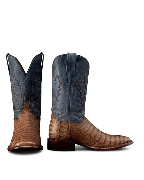 TECOVAS THE WILLIAM TOFFEE NAVY CAIMAN - BOOT MENS WESTERN - M11079TFN