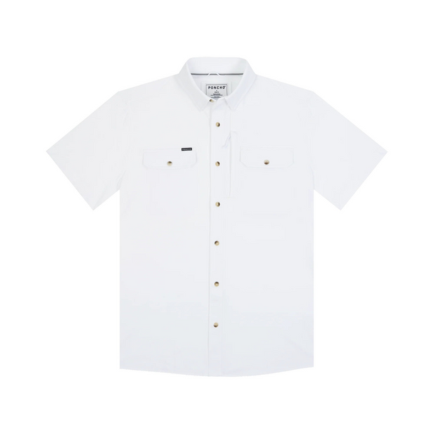 PONCHO  THE SALTY DOG WHITE - MENS SHIRT  - SALTY DOG