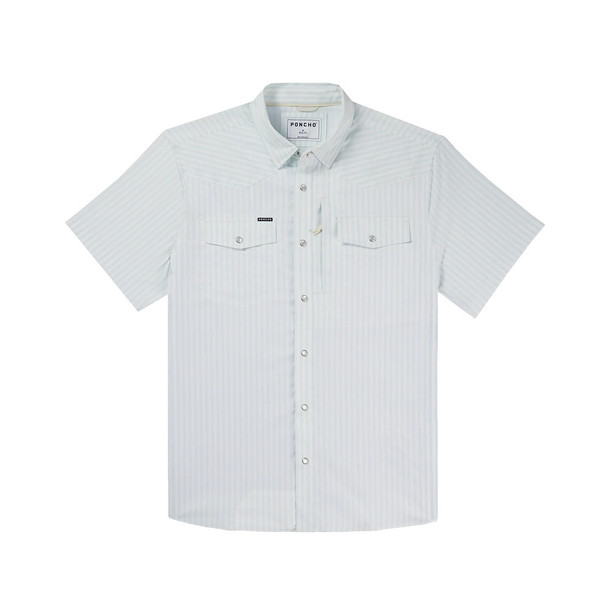 PONCHO  THE GET IN LINE BABY BLUE - MENS SHIRT  - THE GET IN LINE