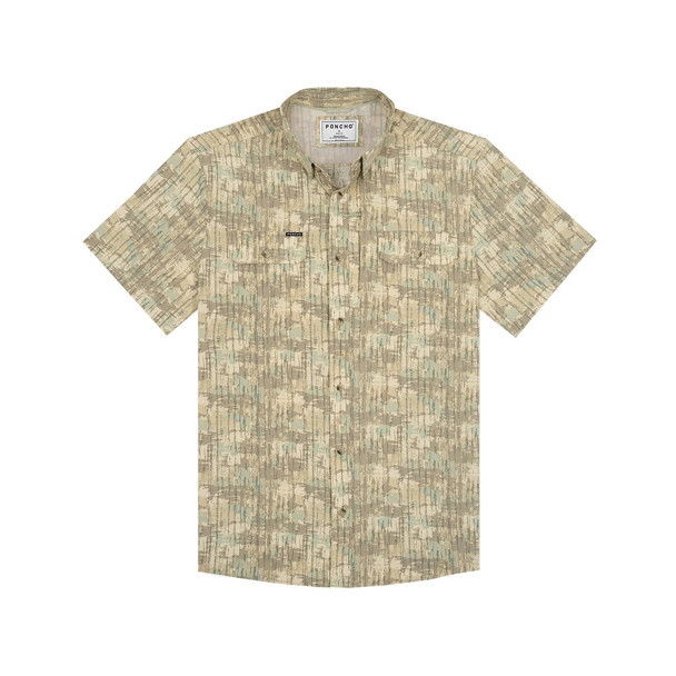 PONCHO  BROWN SWAMP CAMO - MENS SHIRT  - THE SWAMP DONKEY