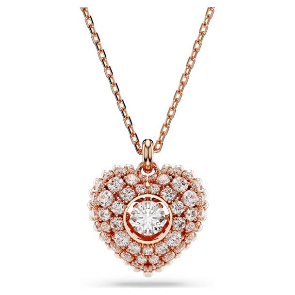 SWAROVSKI IDYLLIA PENDANT HEART ROSE - ACCESSORIES JEWELRY NECKLACE - 5680402