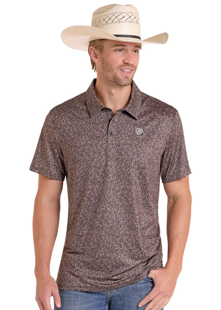 ROCK & ROLL CAMO PRINTED - MENS POLO  - BM51T08739