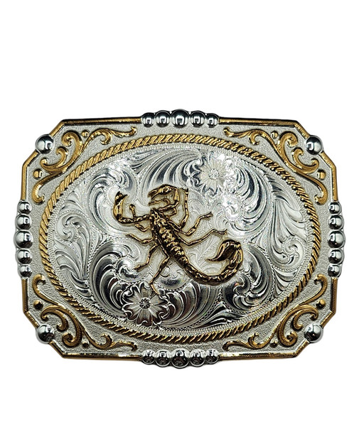MONTANA SILVERSMITHS SCORPION COWBOY CAMEO - ACC BUCKLE  - 25815-716