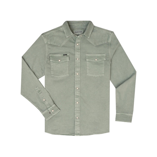 PONCHO  VENTURA SAGE BRUSH DENIM - MENS SHIRT  - THE VENTURA
