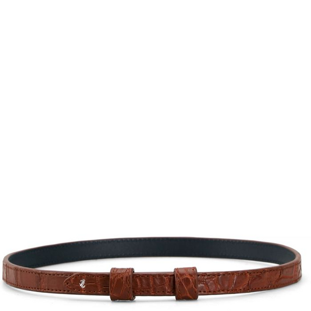 TONY LAMA COGNAC ALLIGATOR HATBAND - HATS ADD-ONS  - S2021AHC