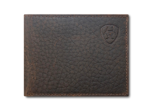 ARIAT SHIELD LOGO BIFOLD BROWN - ACCESSORIES WALLET  - A3547602