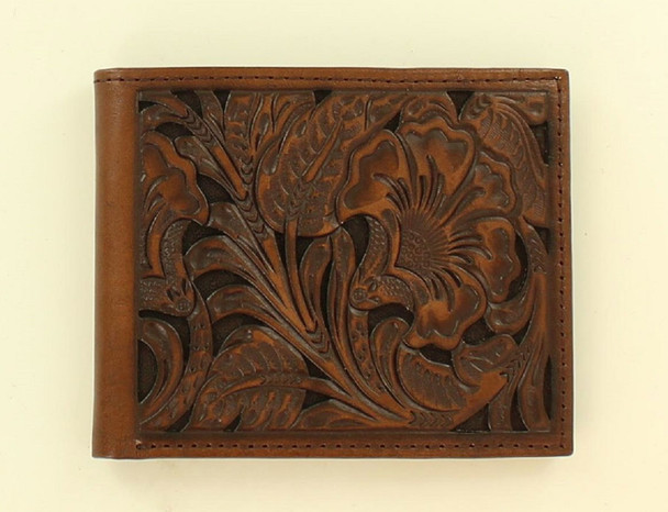 ARIAT EMBOSSED FLORAL BIFOLD WALLET - ACCESSORIES WALLET  - A3533002
