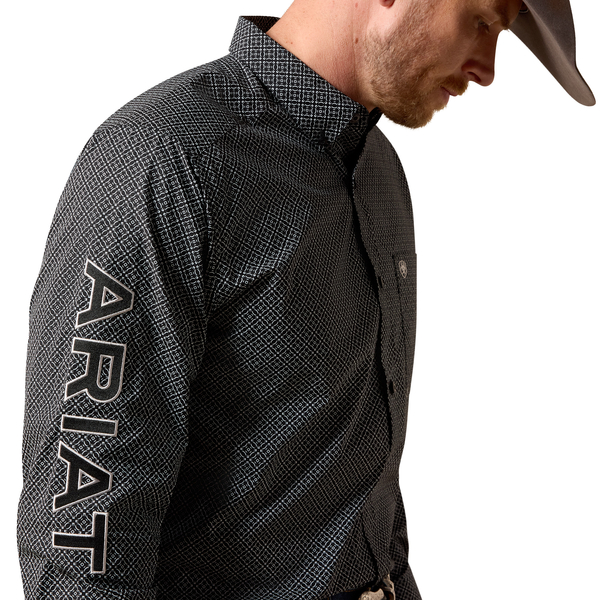 ARIAT TEAM DARIEL BLACK PRINT - MENS SHIRT  - 10073630