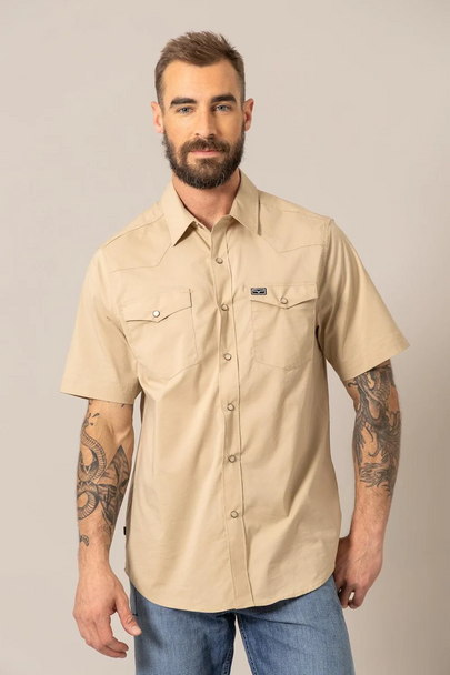 KIMES RANCH RIO LIGHT KHAKI - MENS SHIRT  - MDS0000031-BE003