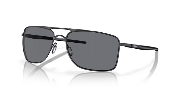OAKLEY GAUGE 8 MATTE BLACK W/ GREY - SUNGLASS OAKLEY  - OO4124-01