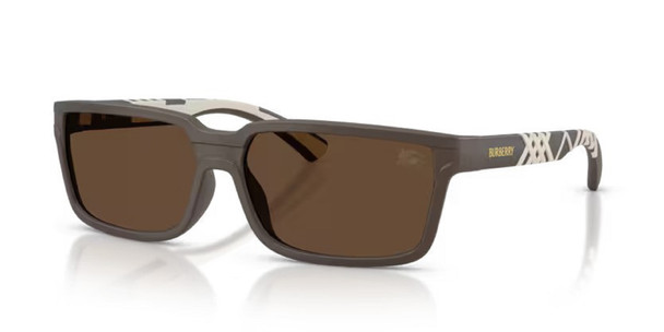 BURBERRY MATTE BROWN DARK BROWN - SUNGLASS BURBERRY  - 4495D423473