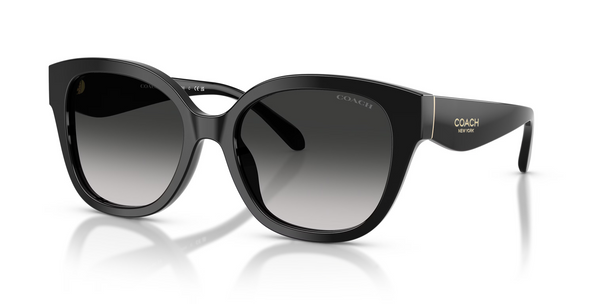 COACH CBY94 BLACK W/ GREY GRADIENT - SUNGLASS COACH  - 8438U500287