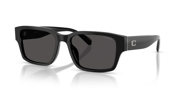 COACH CBY96 BLACK W/ GREY SOLID - SUNGLASS COACH  - 8441U500287