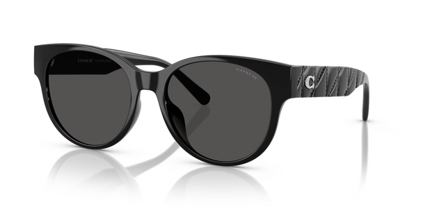 COACH CAE87 BLACK GREY SOLID - SUNGLASS COACH  - 8430D500287