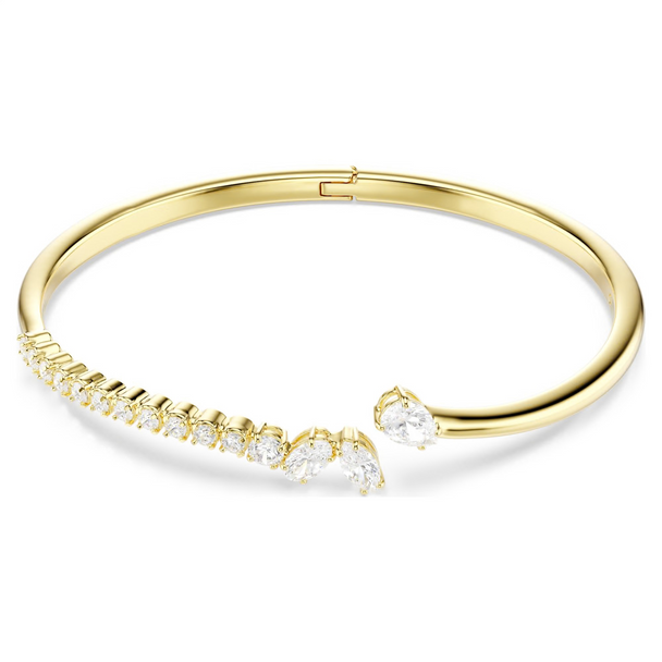 SWAROVSKI MESMERA BANGLE MIXED CUT GOLD - ACCESSORIES JEWELRY BRACELET - 575044