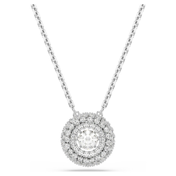 SWAROVSKI SUBLIMA PENDANT ROUND SILVER - ACCESSORIES JEWELRY NECKLACE - 5738246