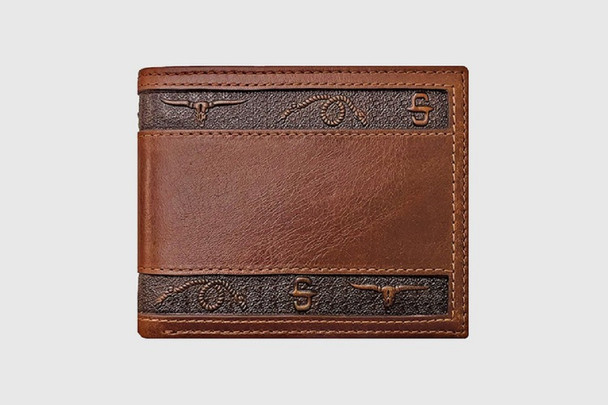 STETSON STETSON BIFOLD BROWN ICONS - ACCESSORIES WALLET  - 9813002-200