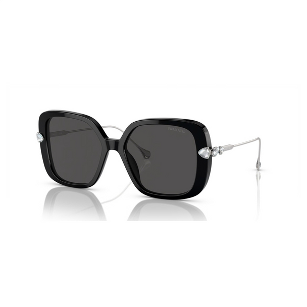 SWAROVSKI OVERSIZED SQUARE BLACK WHITE - SUNGLASS SWAROVSKI  - 6011F103887